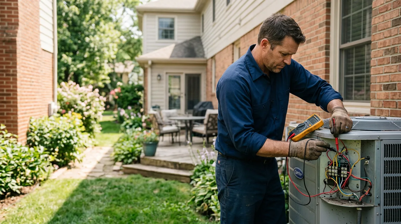 HVAC technician working near Basking Ridge, NJ